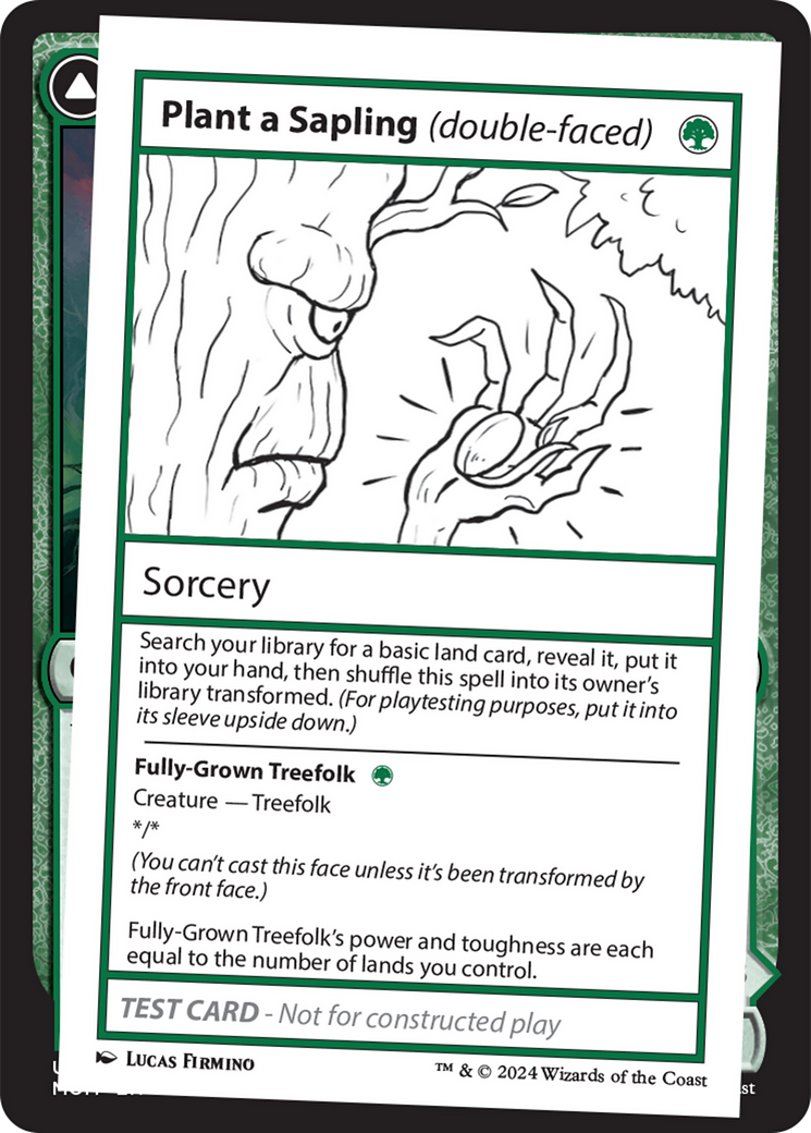 Plant a Sapling (double-faced) [Mystery Booster 2 Playtest Cards] | Galaxy Games LLC