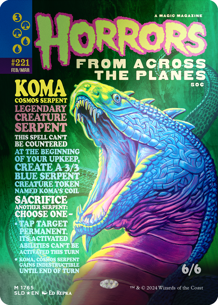 Koma, Cosmos Serpent (Rainbow Foil) [Secret Lair Drop Series] | Galaxy Games LLC