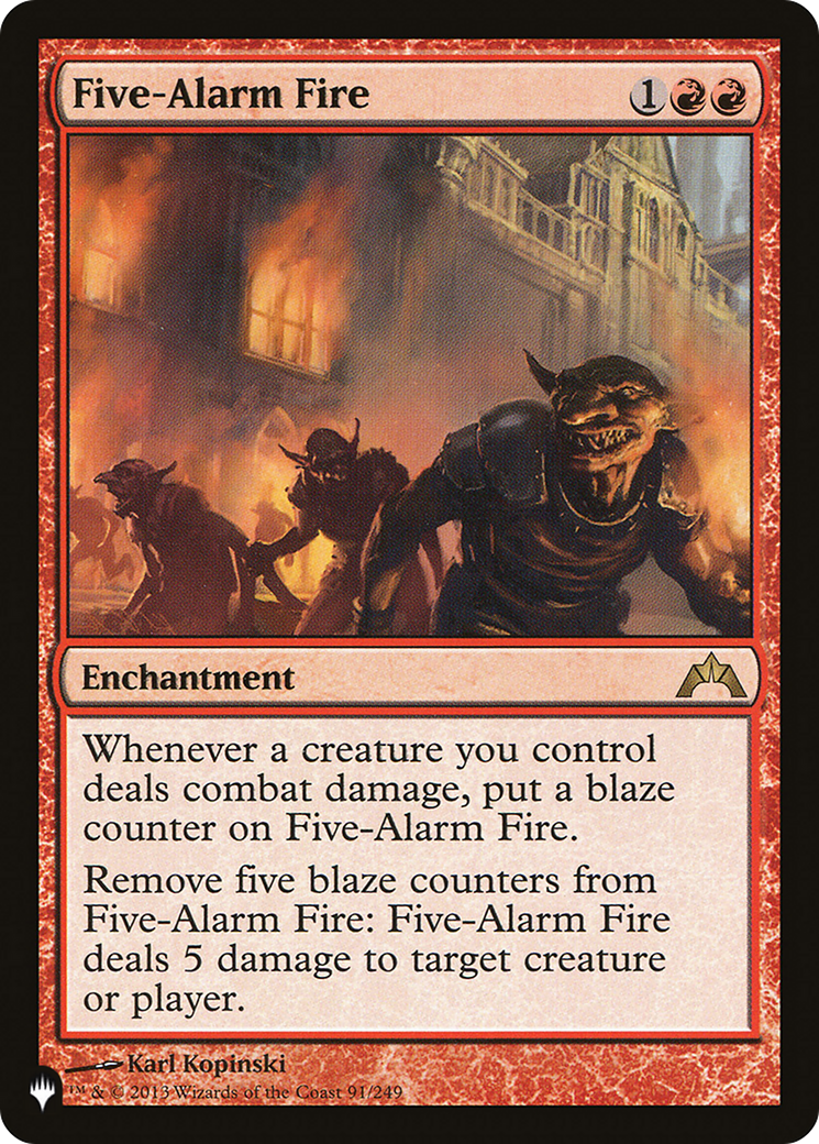 Five-Alarm Fire [The List] | Galaxy Games LLC