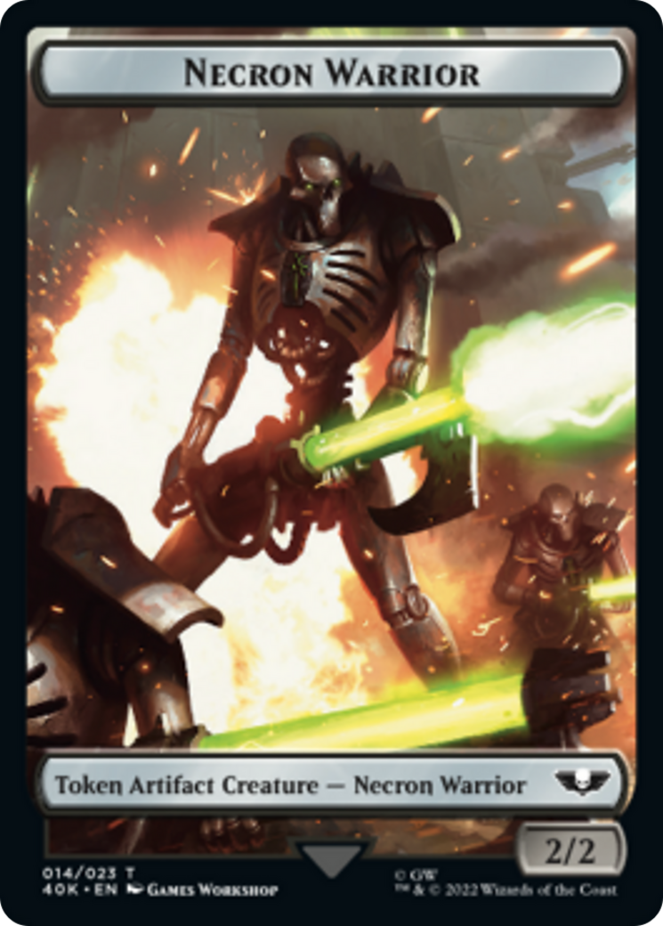 Necron Warrior // Insect Double-Sided Token [Warhammer 40,000 Tokens] | Galaxy Games LLC