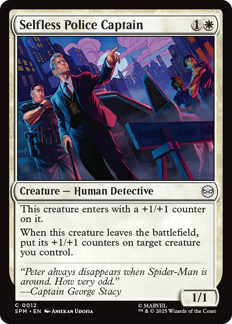Selfless Police Captain [Marvel's Spider-Man] | Galaxy Games LLC