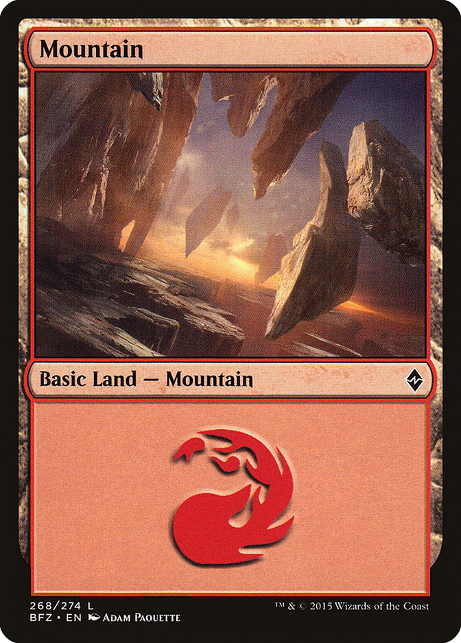 Mountain (268) [Battle for Zendikar] | Galaxy Games LLC