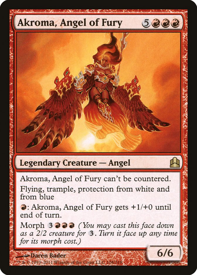Akroma, Angel of Fury [Commander 2011] | Galaxy Games LLC