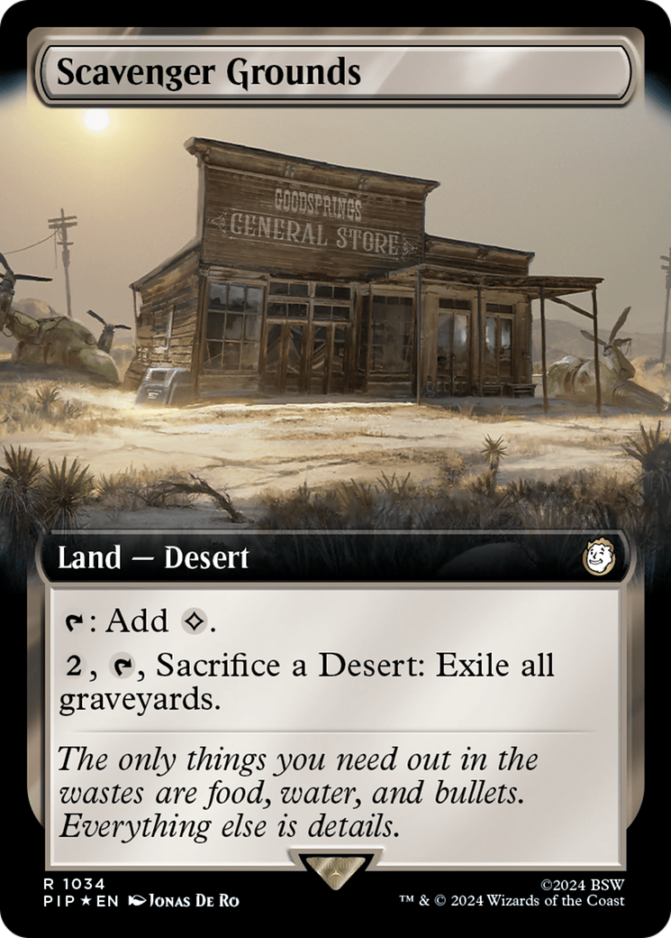 Scavenger Grounds (Extended Art) (Surge Foil) [Fallout] | Galaxy Games LLC