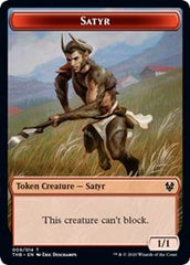 Satyr // Gold Double-Sided Token [Theros Beyond Death Tokens] | Galaxy Games LLC