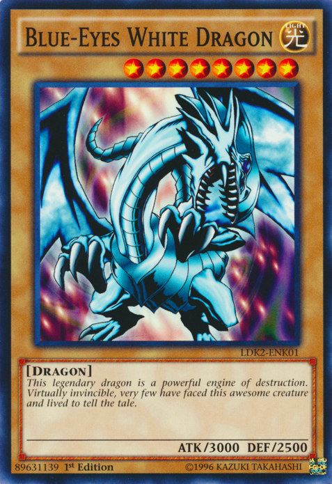 Blue-Eyes White Dragon (Version 1) [LDK2-ENK01] Common | Galaxy Games LLC