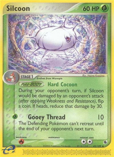 Silcoon (43/109) [EX: Ruby & Sapphire] | Galaxy Games LLC