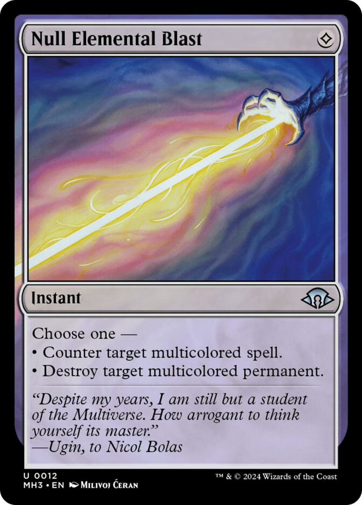 Null Elemental Blast [Modern Horizons 3] | Galaxy Games LLC
