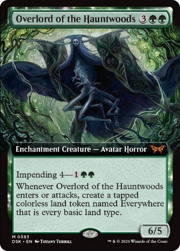 Overlord of the Hauntwoods (Extended Art) [Duskmourn: House of Horror] | Galaxy Games LLC