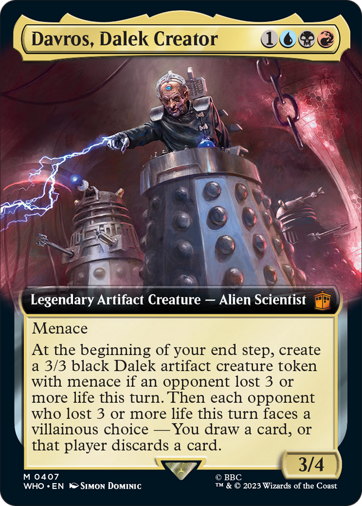 Davros, Dalek Creator (Extended Art) [Doctor Who] | Galaxy Games LLC