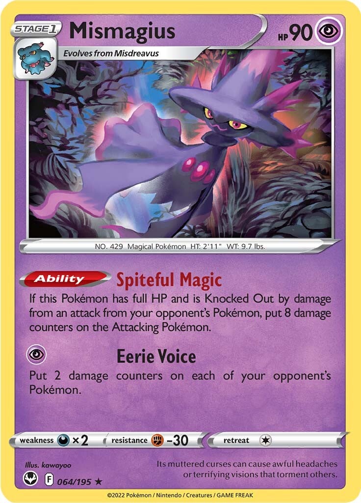 Mismagius (064/195) [Sword & Shield: Silver Tempest] | Galaxy Games LLC