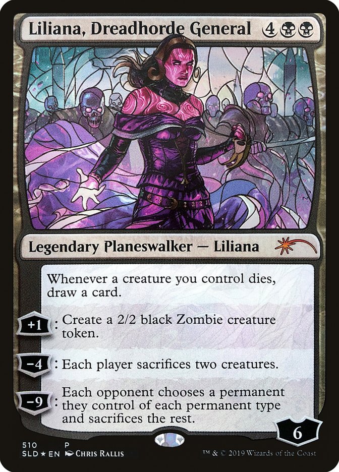 Liliana, Dreadhorde General (Stained Glass) [Secret Lair Drop Promos] | Galaxy Games LLC