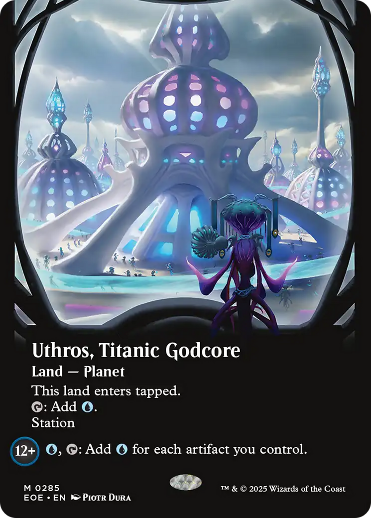 Uthros, Titanic Godcore (Borderless) [Edge of Eternities] | Galaxy Games LLC