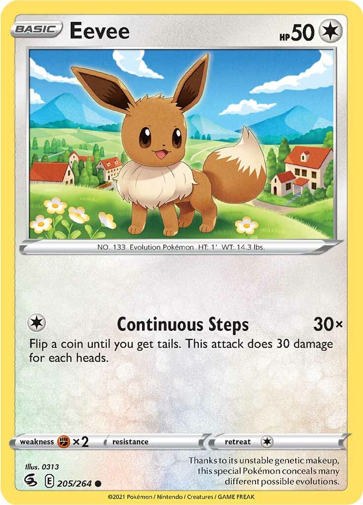 Eevee (205/264) [Sword & Shield: Fusion Strike] | Galaxy Games LLC