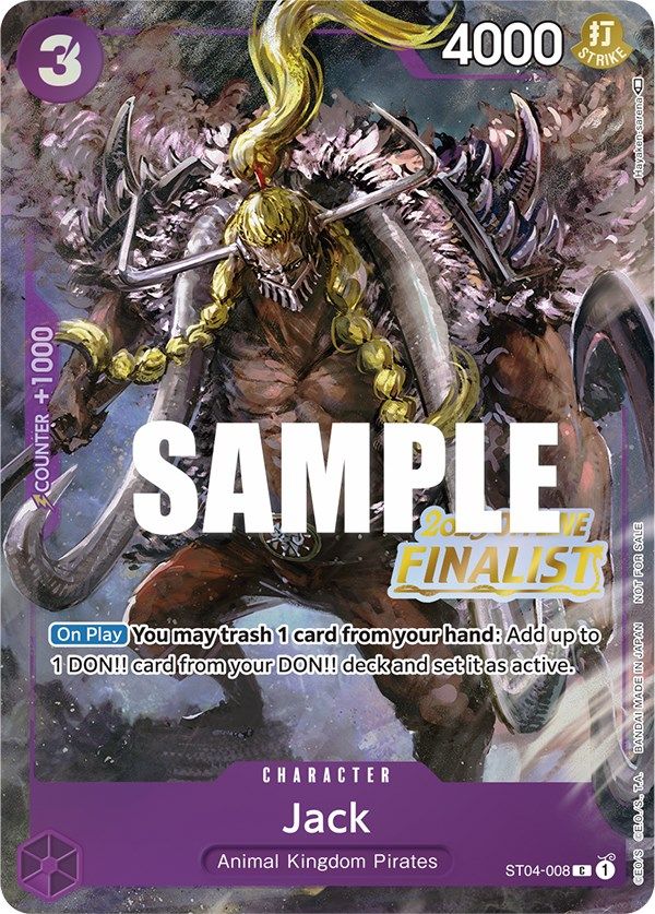Jack (Offline Regional 2023) [Finalist] [One Piece Promotion Cards] | Galaxy Games LLC
