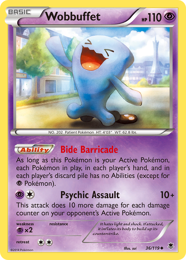 Wobbuffet (36/119) [XY: Phantom Forces] | Galaxy Games LLC