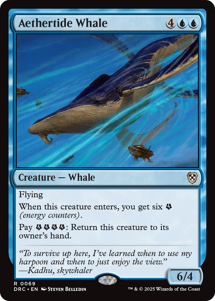 Aethertide Whale [Aetherdrift Commander] | Galaxy Games LLC