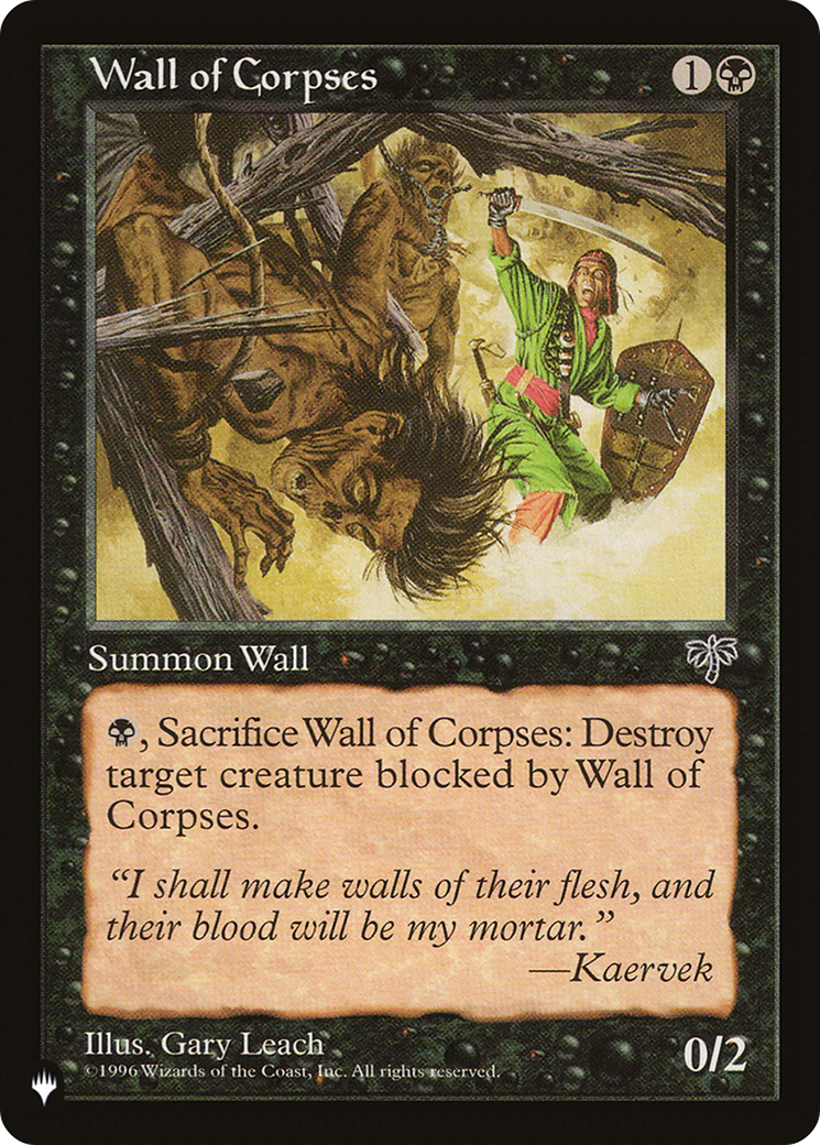 Wall of Corpses [The List] | Galaxy Games LLC