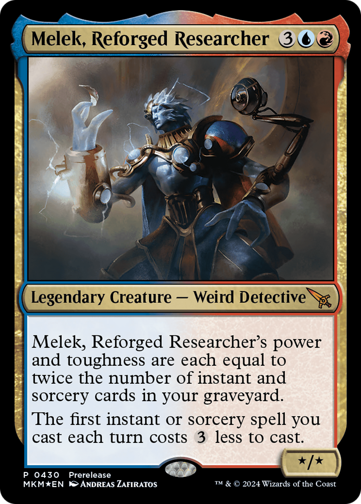 Melek, Reforged Researcher [Murders at Karlov Manor Prerelease Promos] | Galaxy Games LLC