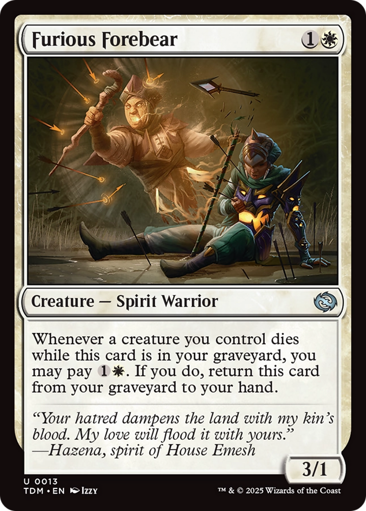 Furious Forebear [Tarkir: Dragonstorm] | Galaxy Games LLC
