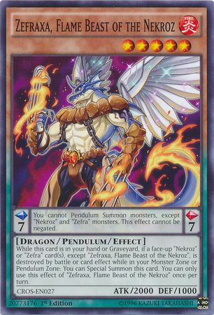 Zefraxa, Flame Beast of the Nekroz [CROS-EN027] Common | Galaxy Games LLC