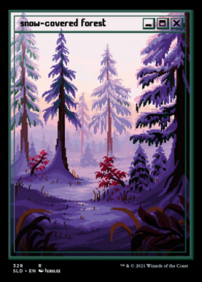 Snow-Covered Forest (329) [Secret Lair Drop Series] | Galaxy Games LLC