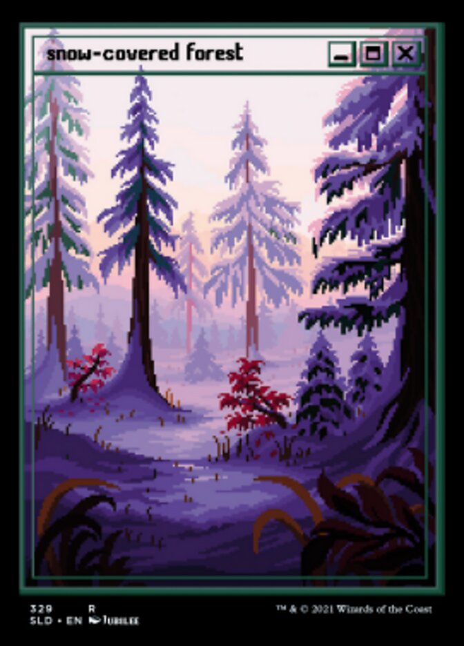 Snow-Covered Forest (Foil Etched) [Secret Lair Drop Series] | Galaxy Games LLC