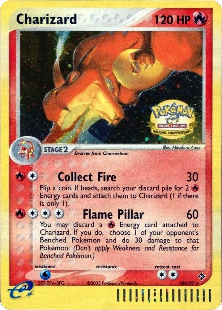 Charizard (100/097) (National Championships) [League & Championship Cards] | Galaxy Games LLC