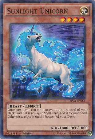 Sunlight Unicorn [BP03-EN064] Shatterfoil Rare | Galaxy Games LLC