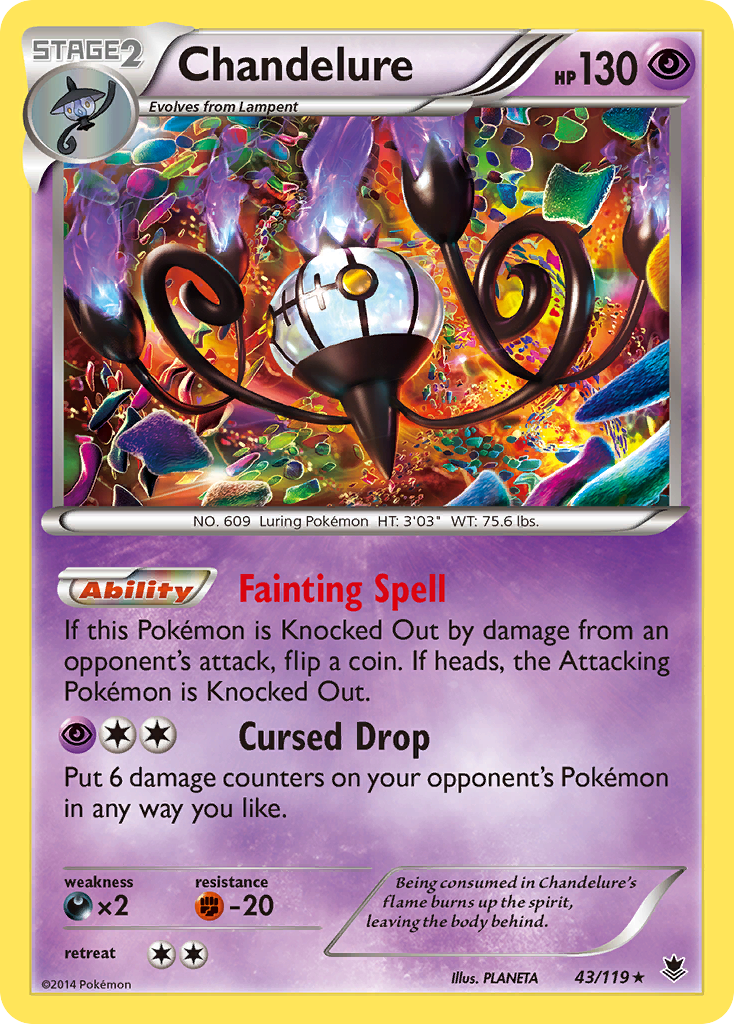 Chandelure (43/119) [XY: Phantom Forces] | Galaxy Games LLC
