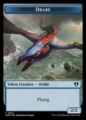 Spirit (0010) // Drake Double-Sided Token [Commander Masters Tokens] | Galaxy Games LLC