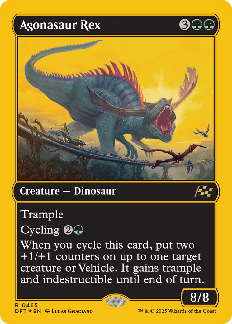 Agonasaur Rex (First-Place Foil) [Aetherdrift] | Galaxy Games LLC