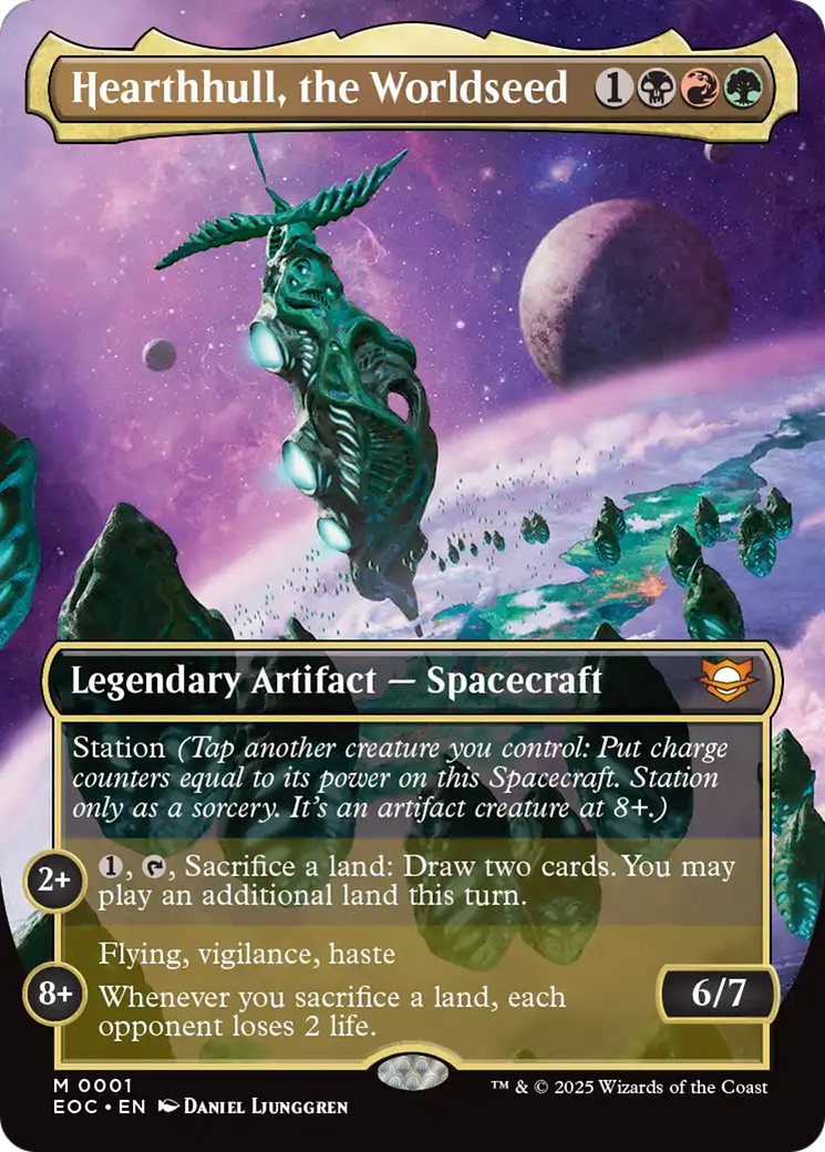 Hearthhull, the Worldseed (Borderless) [Edge of Eternities Commander] | Galaxy Games LLC