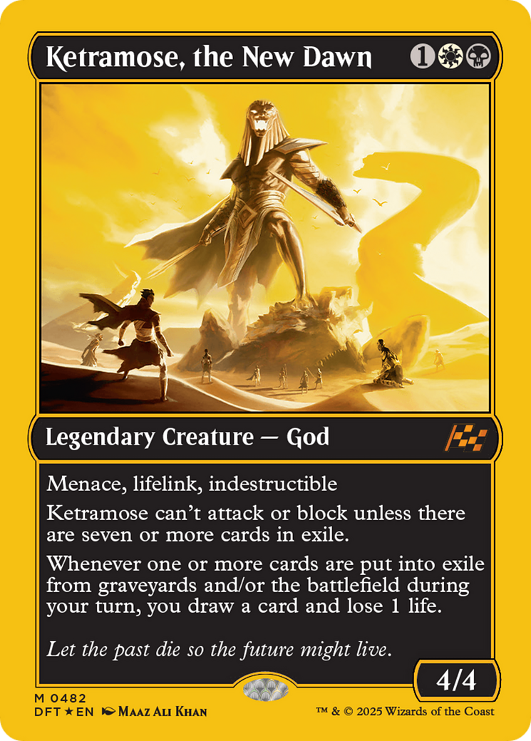 Ketramose, the New Dawn (First-Place Foil) [Aetherdrift] | Galaxy Games LLC