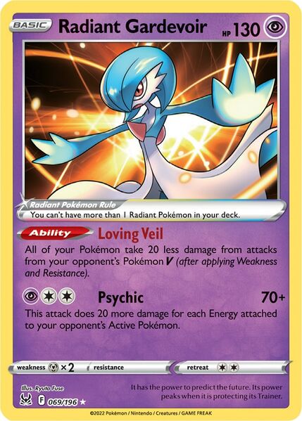 Radiant Gardevoir (069/196) [Prize Pack Series Three] | Galaxy Games LLC