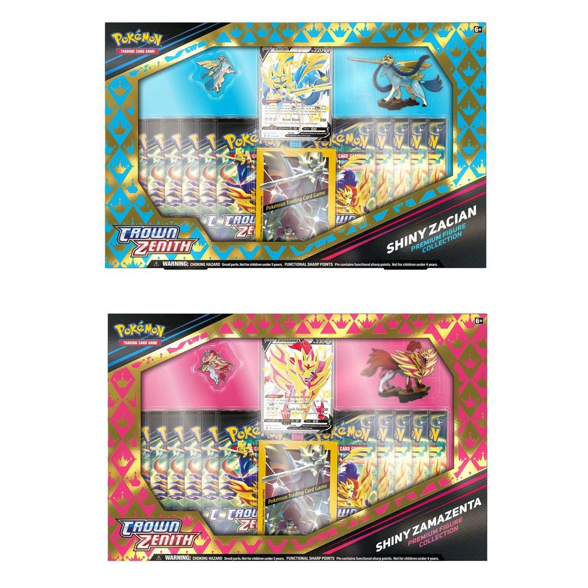 Pokemon Crown Zenith Shiny Zacian V Premium Figure Collection (11