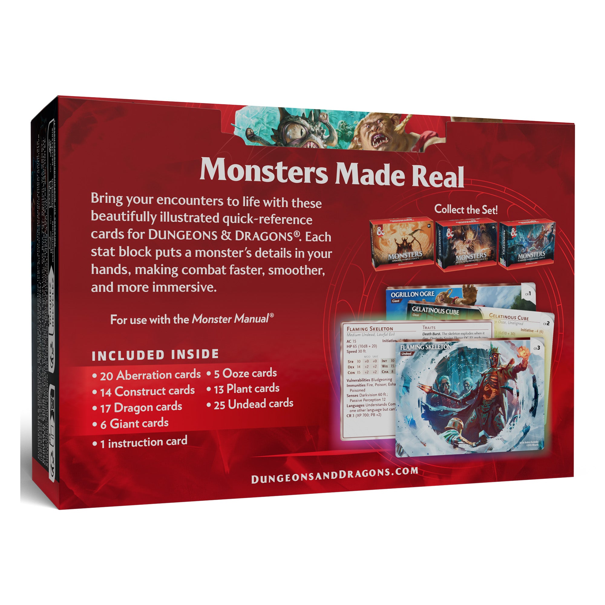 Dungeons & Dragons: Reference Cards Monsters: Fearsome and Ferocious D&D | Galaxy Games LLC