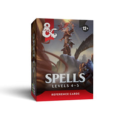 Dungeons & Dragons: Reference Cards Spells: Level 4-5 D&D | Galaxy Games LLC