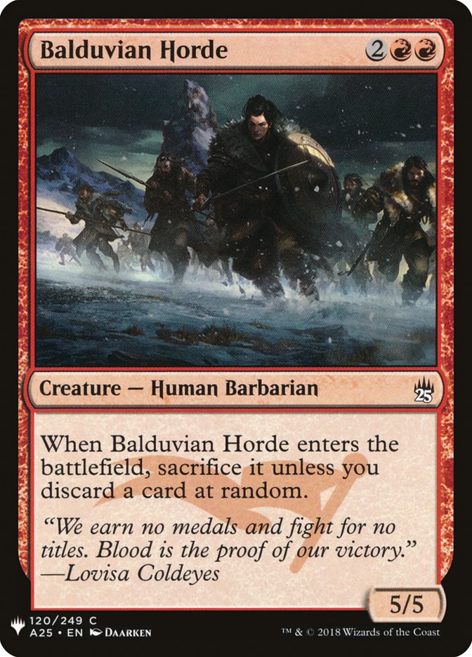 Balduvian Horde [Mystery Booster] | Galaxy Games LLC