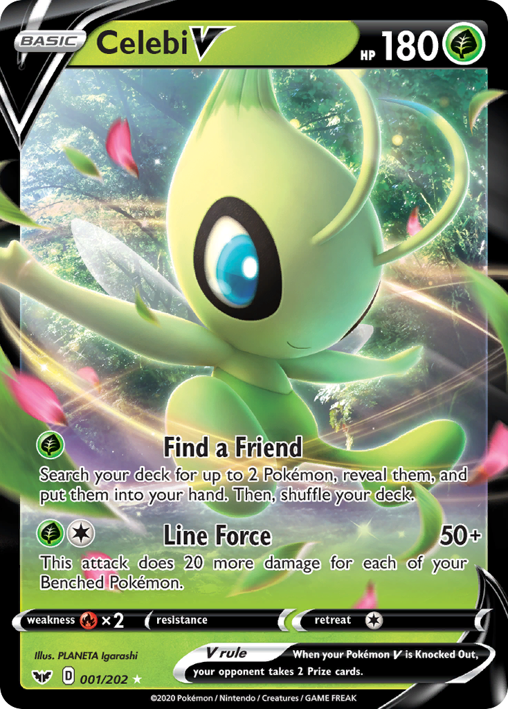 Celebi V (001/202) [Sword & Shield: Base Set] | Galaxy Games LLC