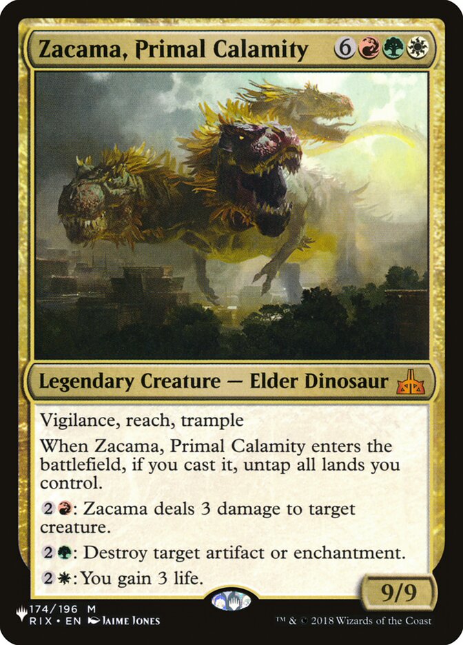 Zacama, Primal Calamity [The List] | Galaxy Games LLC