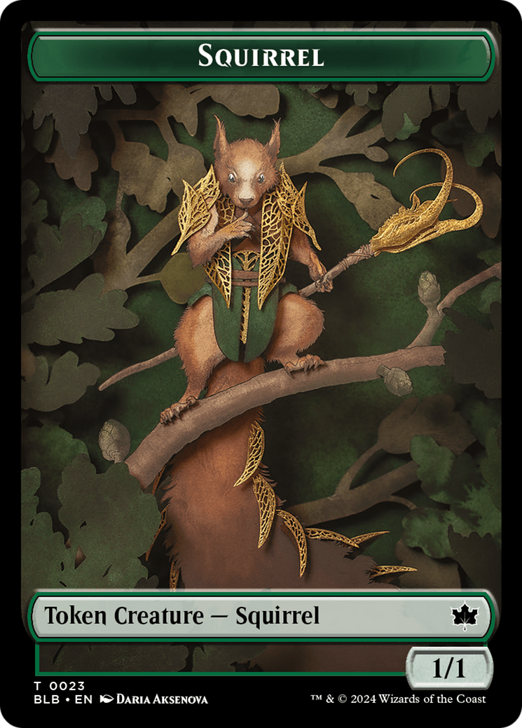 Squirrel Token [Bloomburrow Tokens] | Galaxy Games LLC