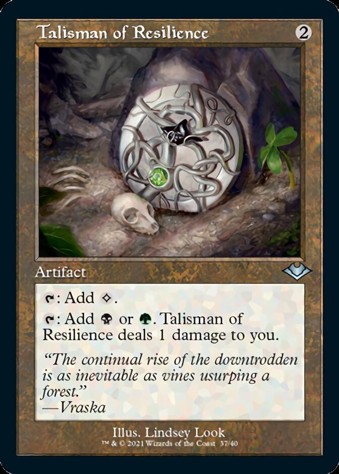 Talisman of Resilience (Retro Foil Etched) [Modern Horizons] | Galaxy Games LLC