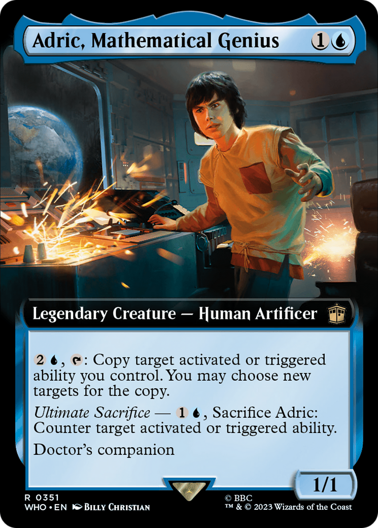 Adric, Mathematical Genius (Extended Art) [Doctor Who] | Galaxy Games LLC