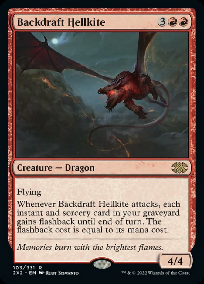 Backdraft Hellkite [Double Masters 2022] | Galaxy Games LLC