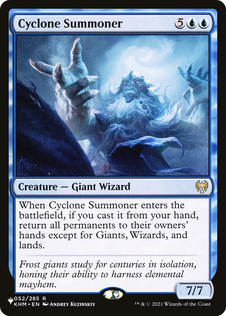 Cyclone Summoner [The List] | Galaxy Games LLC