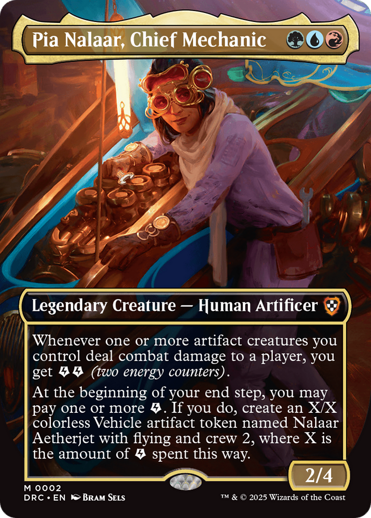 Pia Nalaar, Chief Mechanic (Borderless) [Aetherdrift Commander] | Galaxy Games LLC