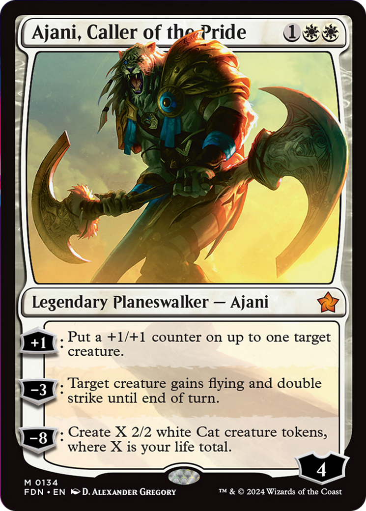 Ajani, Caller of the Pride [Foundations] | Galaxy Games LLC