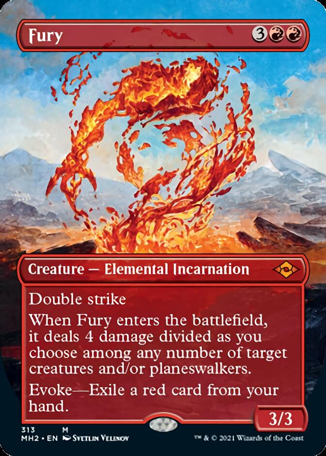 Fury (Borderless Alternate Art) [Modern Horizons 2] | Galaxy Games LLC