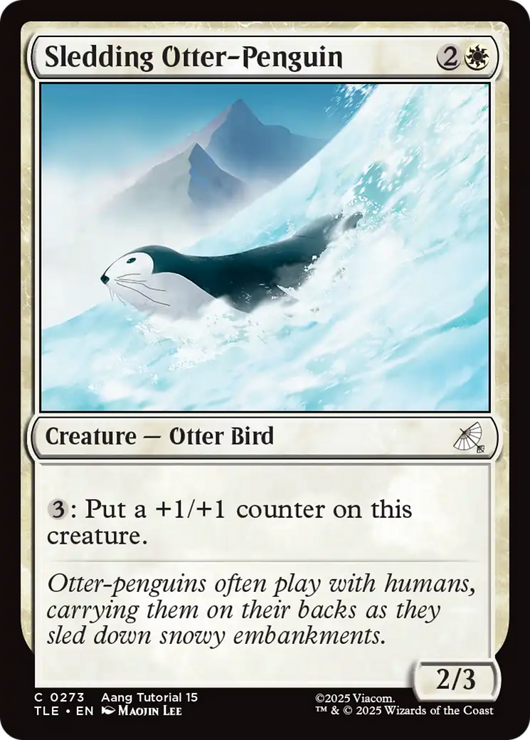 Sledding Otter-Penguin (0273) [Avatar: The Last Airbender: Eternal-Legal] | Galaxy Games LLC